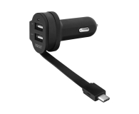 Xqisit Ładowarka SAM. XQISIT 6A  USB-C/2xUSB CZARNA # - 1439141 - zdjęcie 1
